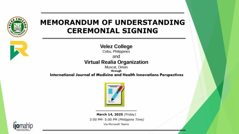 Ceremonial Signing of MoU Marks Exciting New Partnership between Velez College and VRO through IJOMAHIP